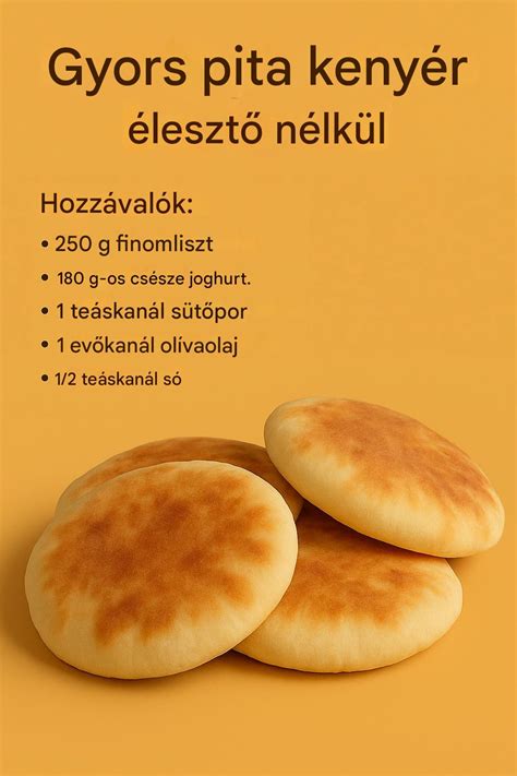 Pita kenyér tápanyagtartalom infografikával