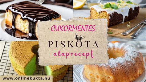 cukormentes piskóta recept