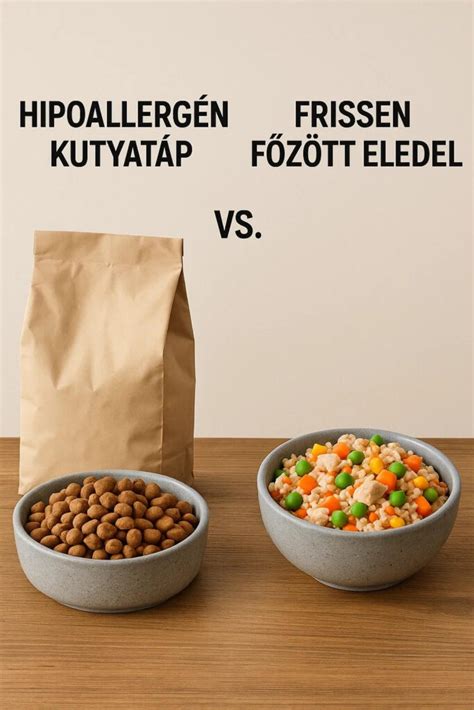 Különböző kutyatáp szemcseméretek összehasonlítása