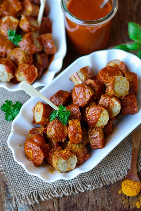 Hagyományos német currywurst