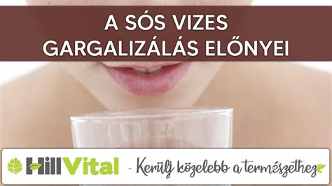Sós vizes gargalizálás elkészítése