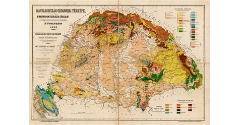 Geológiai térkép a Bakonyról