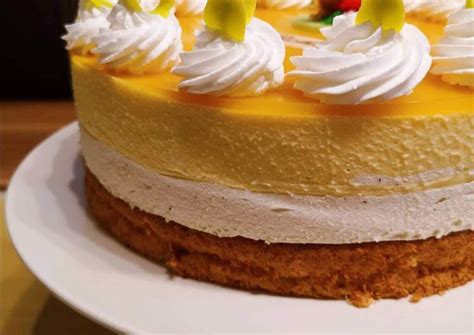 Mangós torta rétegzése