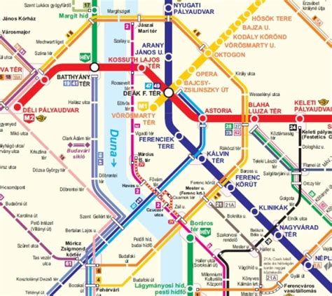 Budapesti tömegközlekedési térkép