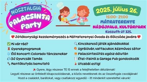Nosztalgia Palacsinta Party logó vagy tematikus kép