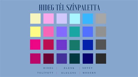 Színpaletta érzelmi hatásokkal