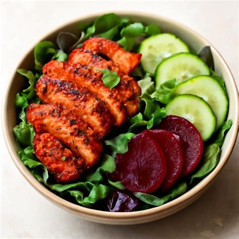 Tandoori csirke és ázsiai saláta illusztráció