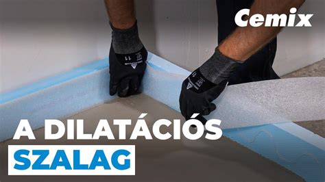 Dilatációs habcsík és szalag alkalmazása építkezésen