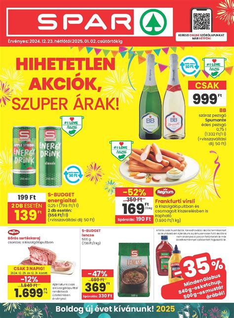 SPAR akció felirat
