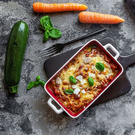 Zöldséges lasagne hozzávalók