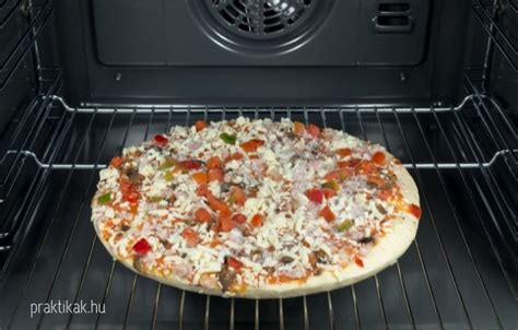pizza sütése elektromos sütőben