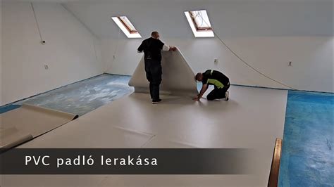 PVC padló lerakása szakemberrel