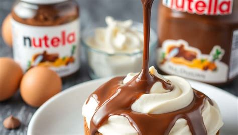 Nutella ganache készítés