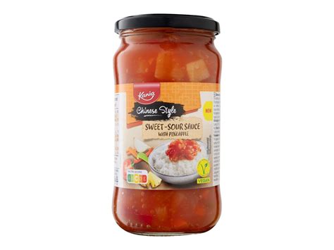 Különböző édes-savanyú szószok alapanyagai