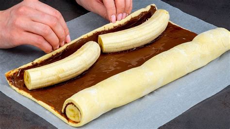 Nutella és banán kombinációja egy süteményben