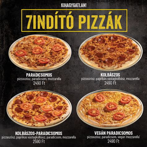 Frissítő üdítőitalok és pizza választékunk egy asztalon