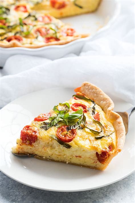 Caprese quiche