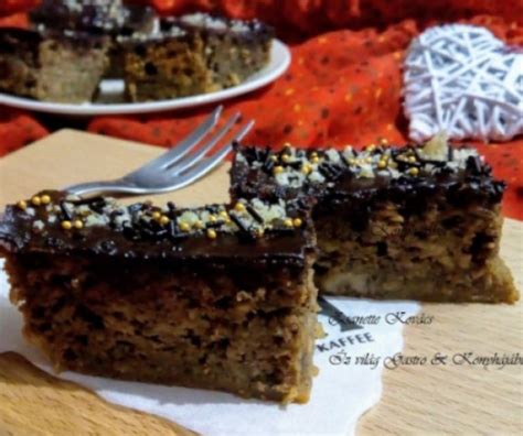 Kevert diós-lekváros sütemény