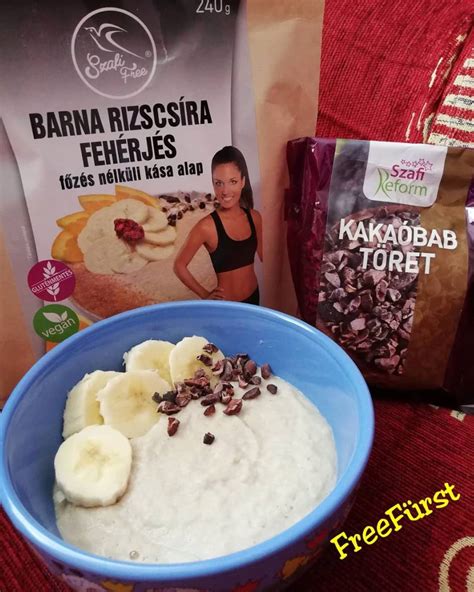 Szafi Free vegán fehérjés gesztenyekrémes kása