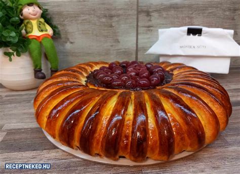 Frissen sült csokis meggyes kalács