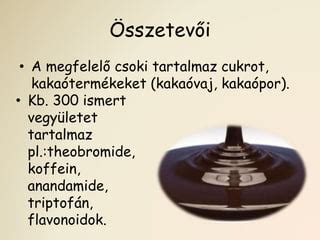 A kakaó kémiai összetevői