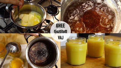 üvegben tárolt derített vaj (ghee)