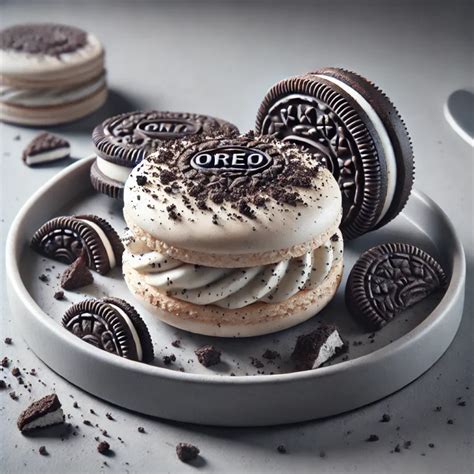 Oreo keksz szétcsavarva, egy üres és egy krémes féllel