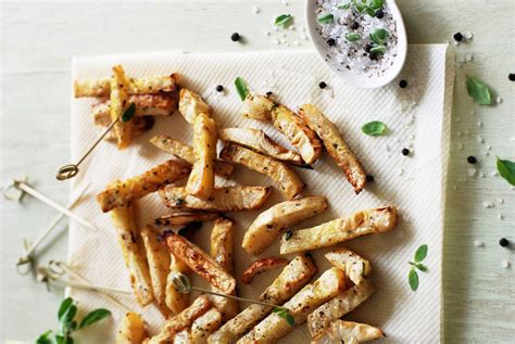 Ropogós sült zellerhasábok