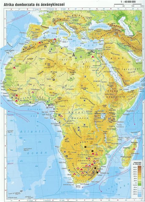 Észak-Afrikai térkép kuszkusz előállítási területekkel