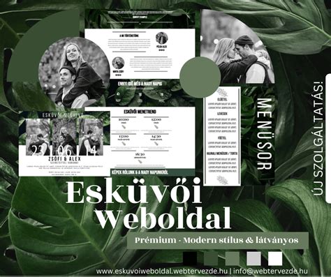 Az egyoldalas weboldal szerkezete
