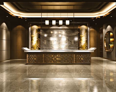 Modern szálloda recepció és lobby