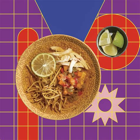 Friss hozzávalók a Sopa de Lima-hoz