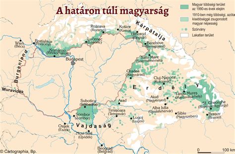 Térkép a határon túli magyarság szervezeteivel való együttműködésről
