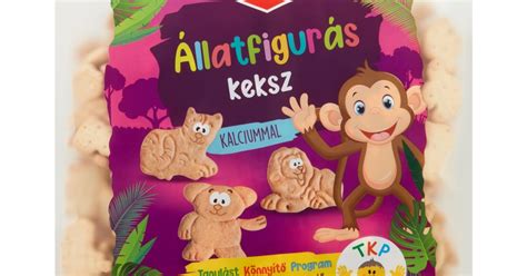 vicces állatfigurás kekszek