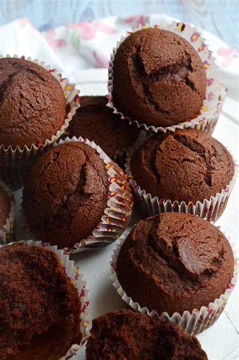 Frissen sült kakaós muffinok