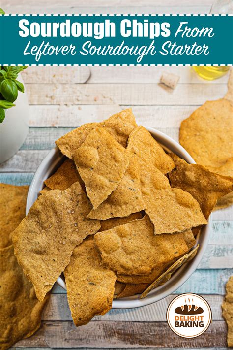 Sourdough starter chips