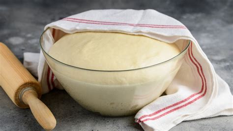Sourdough bread dough rising