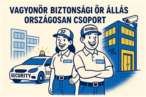 biztonsági őr épület előtt