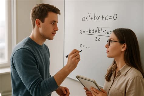 matematikai egyenletek és grafikonok egy táblán