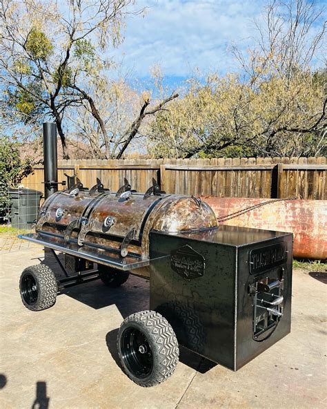 Offset smoker működés közben