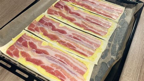 leveles tészta bacon sajt tekercs