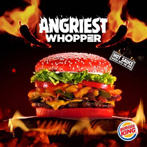 Burger King Angriest Whopper piros bucival