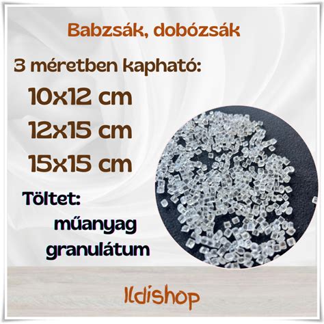 babzsák töltési folyamat szemléltetése