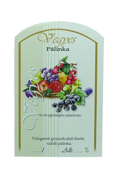 Kreatív címke tervek gyümölcs motívumokkal