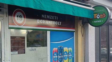 Dohánybolt kirakata