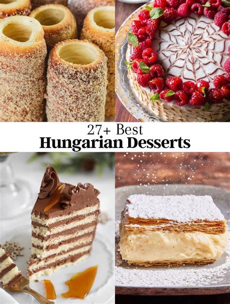 Assortment of famous Hungarian desserts
