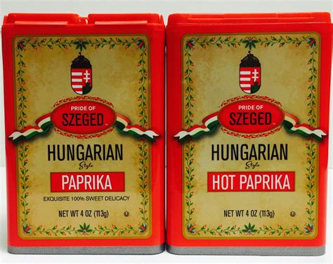 Hungarian paprika and spices