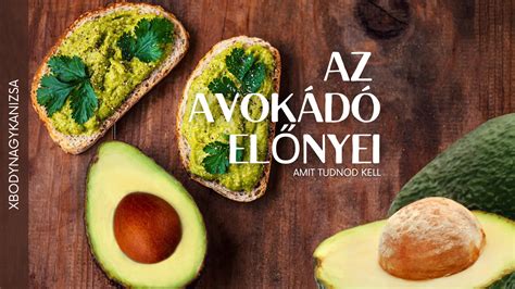 Az avokádó egészségügyi előnyeit bemutató infografika