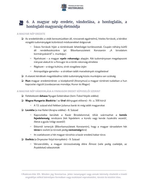 A magyar kisnemesség életmódja