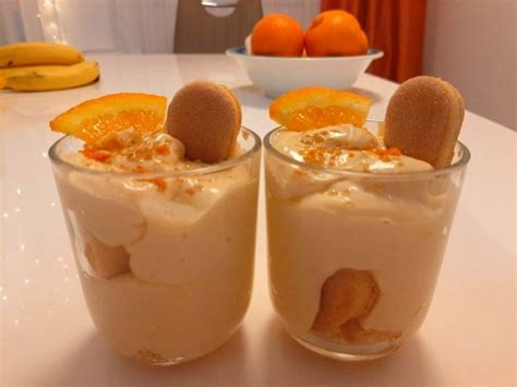 Narancsos mascarpone pohárkrém rétegezve